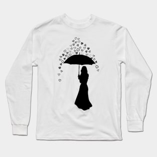 Raining Hearts Long Sleeve T-Shirt